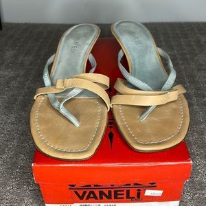 VAN ELI kitten heel leather sandals